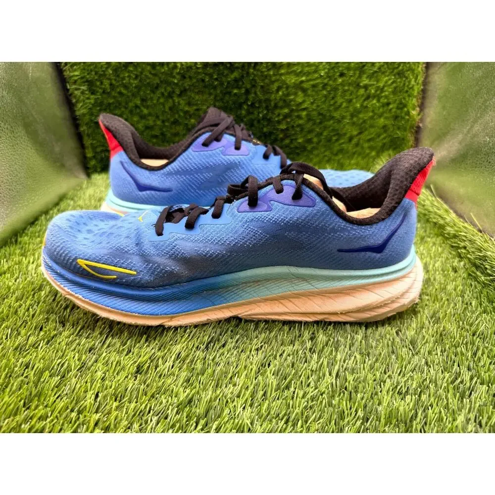 Hoka One One Clifton 9 1127895 VRTL Athletic Sneaker Men's 10D Blue Knit Sports